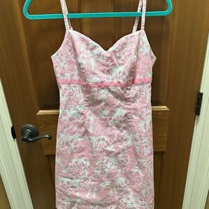 Lilly Pulitzer Pink and White Printed Dress